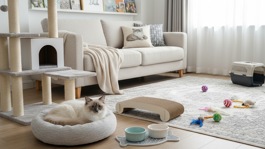 Cómo preparar tu hogar para la llegada de un gato Ragdoll