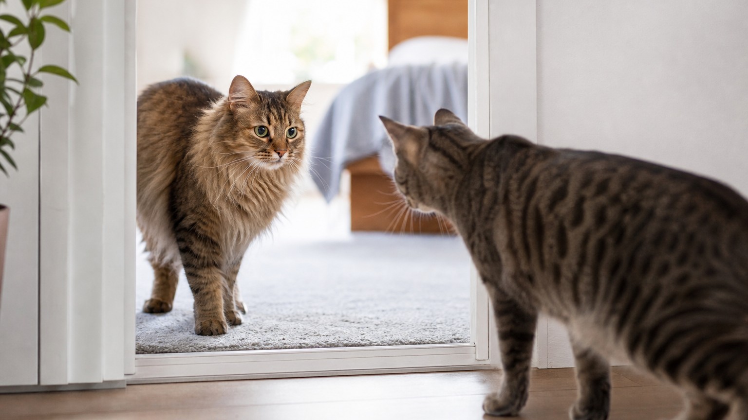 Cómo presentar dos gatos