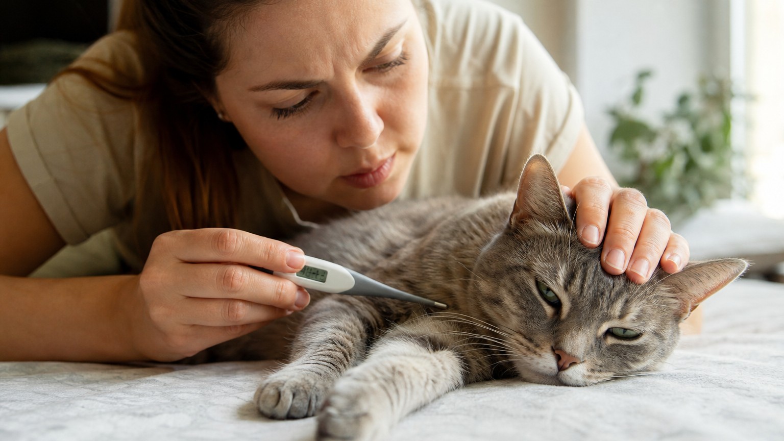 Cómo saber si mi gato tiene fiebre