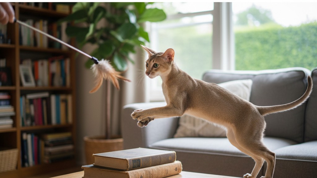 Comportamiento típico del gato Oriental de pelo corto: cómo entender a tu felino