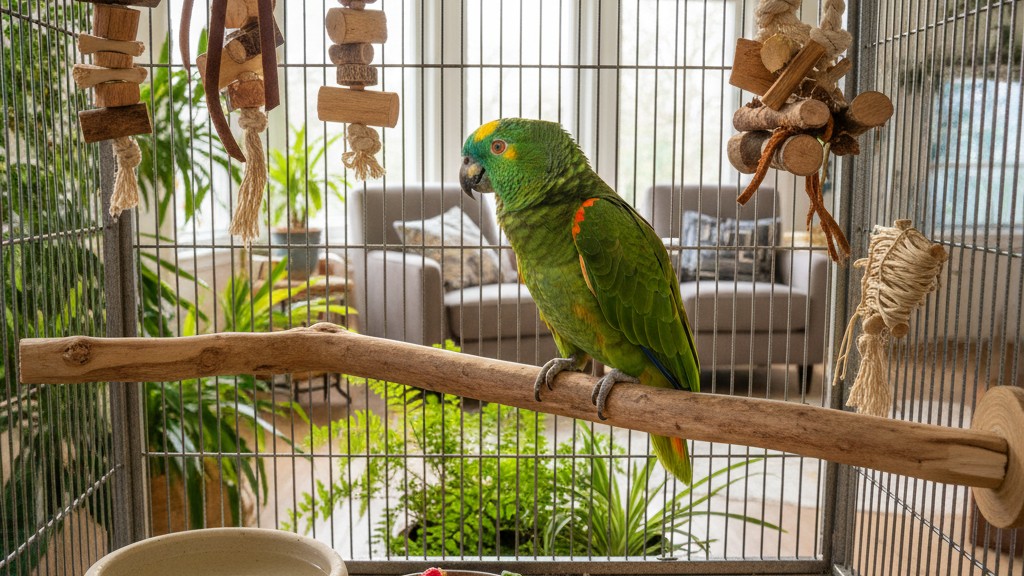Consejos para Crear un Ambiente Saludable y Enriquecedor para tu Loro Amazona