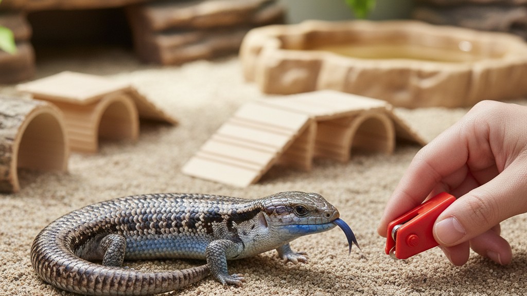 Consejos para el adiestramiento básico del Escinco de lengua azul