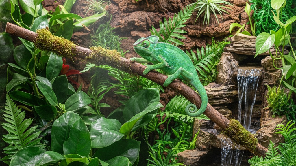 Consejos para la convivencia con tu camaleón: espacio y ambiente adecuado
