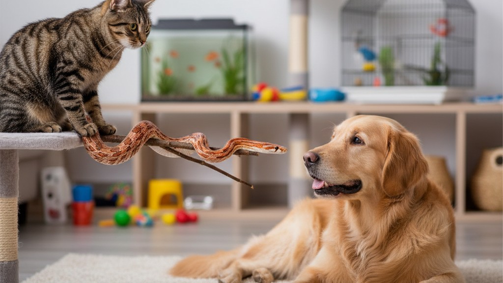 Consejos para la convivencia segura entre serpiente del maíz y otros animales domésticos