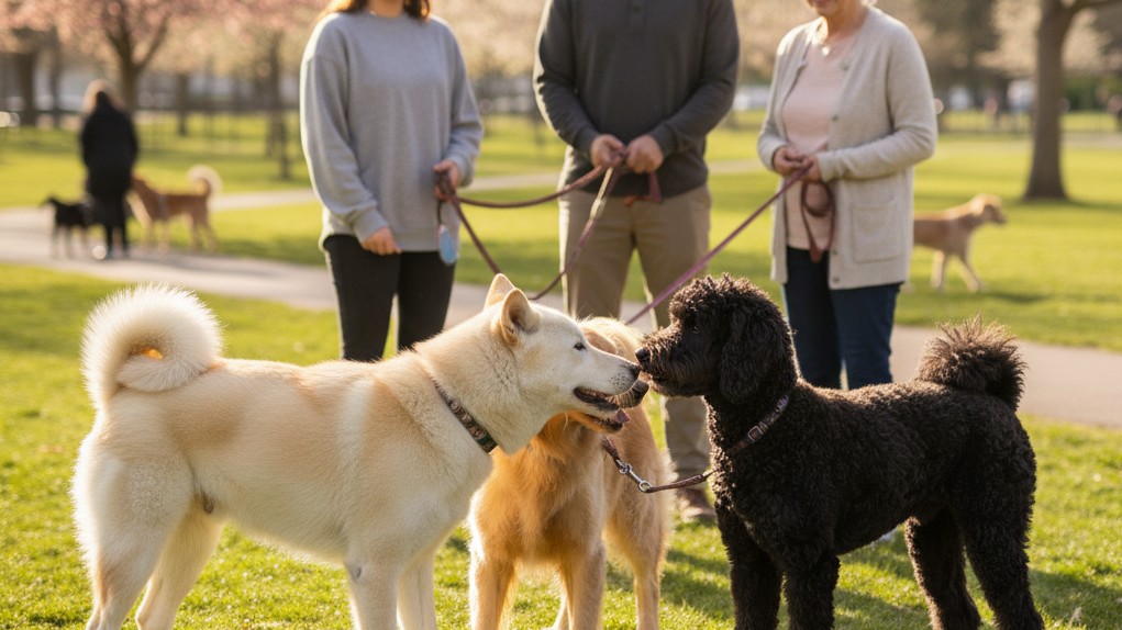 Consejos para socializar a tu Kishu Inu con otros perros y personas