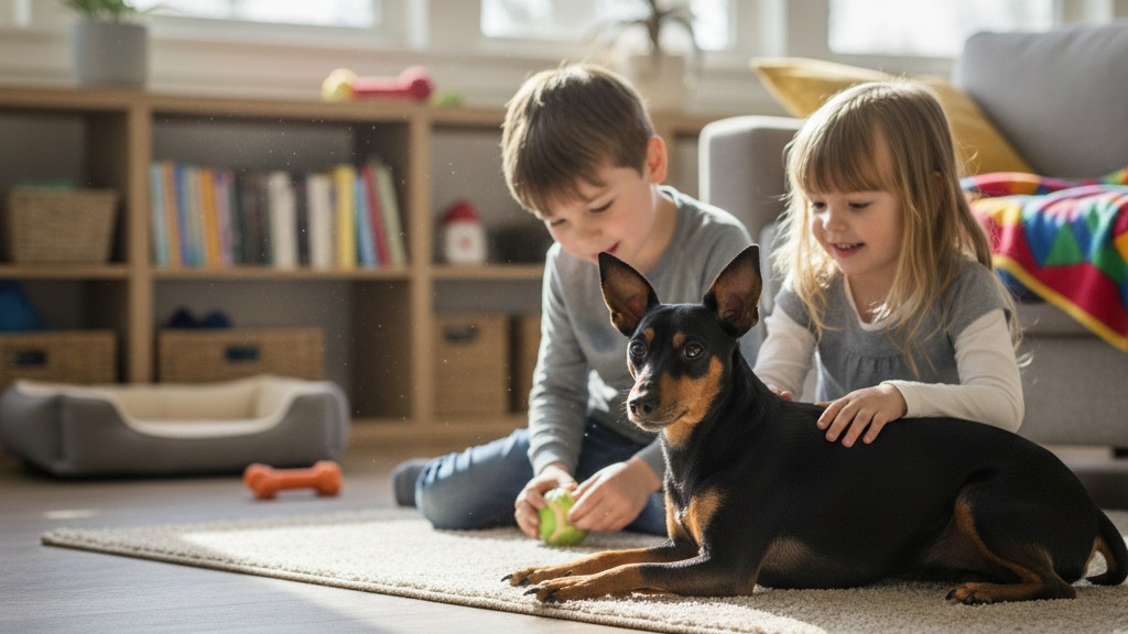 Consejos para una convivencia armoniosa entre niños y un Manchester Terrier