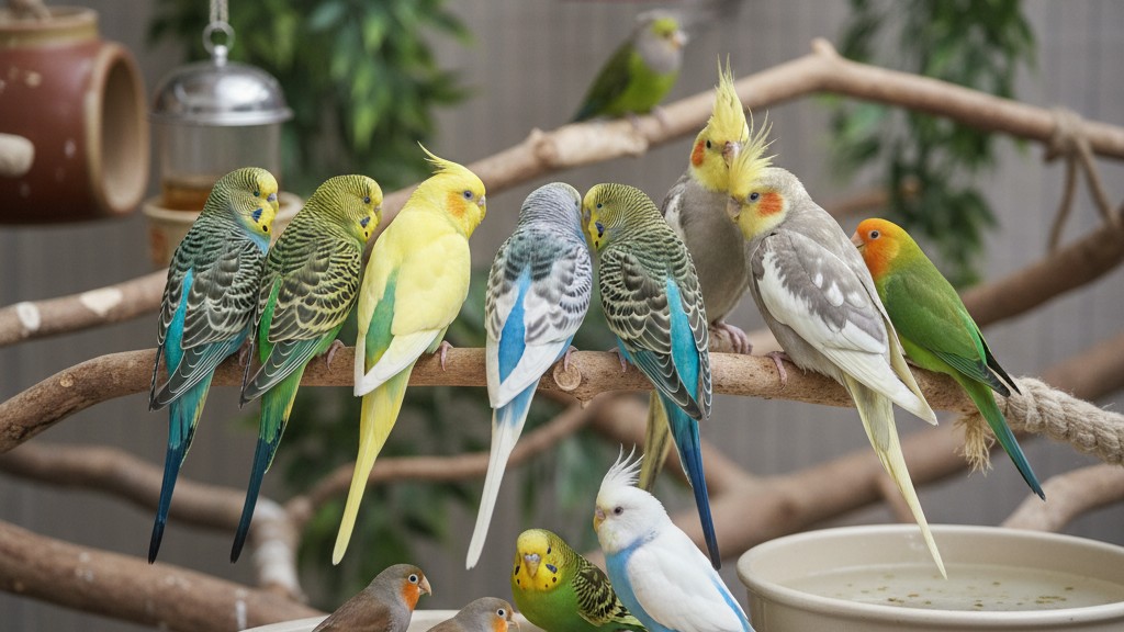 Consejos para una convivencia armoniosa entre periquitos australianos y otros pájaros