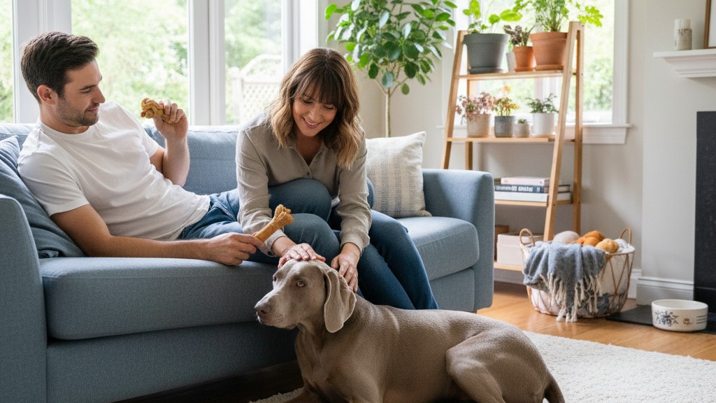 Convivencia con un Weimaraner en casa: consejos para una relación armoniosa