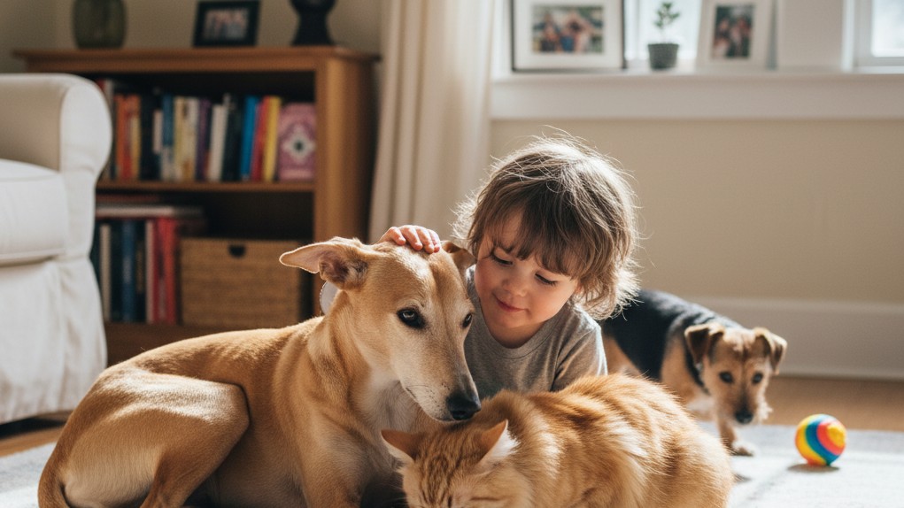Convivencia del Cirneco del Etna con niños y otras mascotas: consejos prácticos
