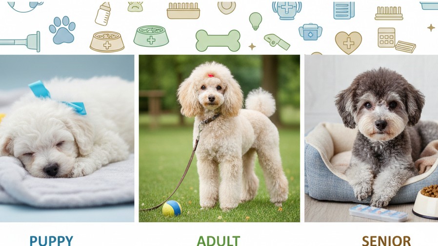 Cuidados específicos para Caniches en diferentes etapas de la vida