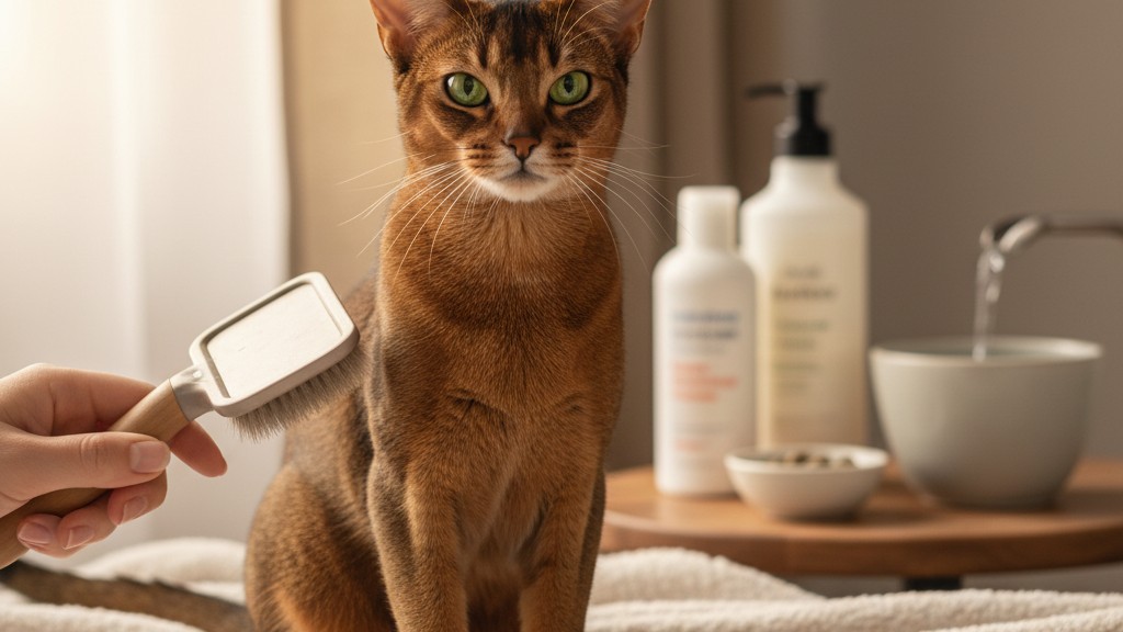 Cuidados específicos para mantener el pelaje y la salud del gato Abisinio