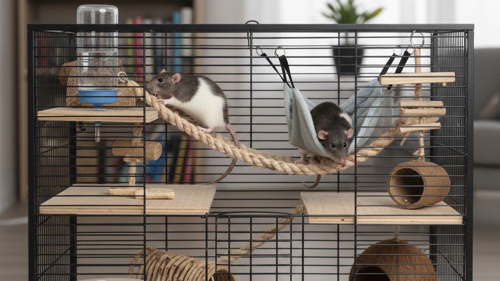 El hábitat perfecto para tu rata doméstica: cómo preparar su jaula