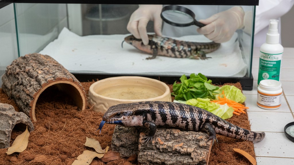 Enfermedades comunes en Escincos de lengua azul y cómo prevenirlas