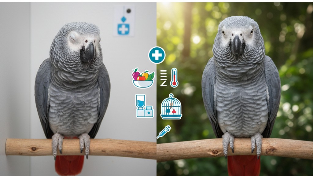 Enfermedades comunes en loros yaco y cómo prevenirlas