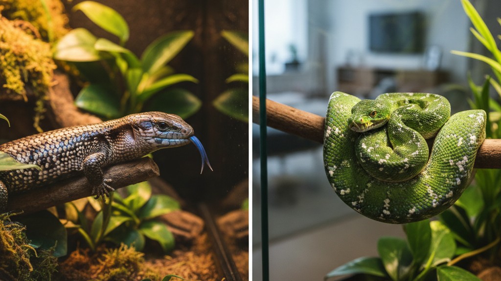 ¿Es compatible el Escinco de lengua azul con otros reptiles? Guía de convivencia