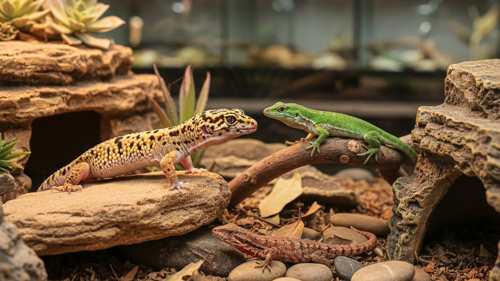 ¿Es compatible el gecko leopardo con otros reptiles? Guía de convivencia segura