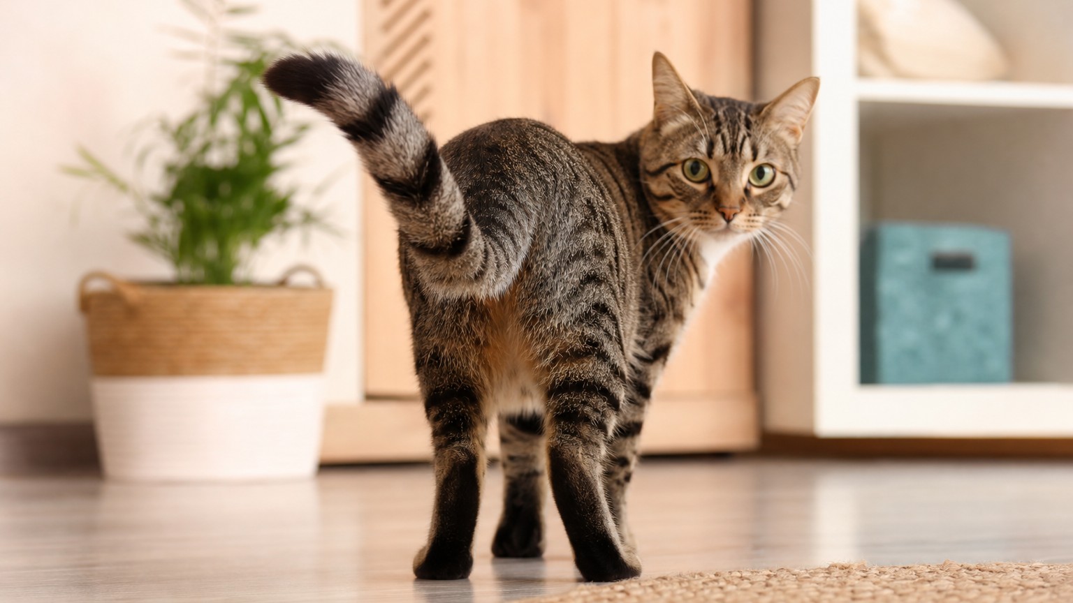 Qué significa que un gato mueva la cola