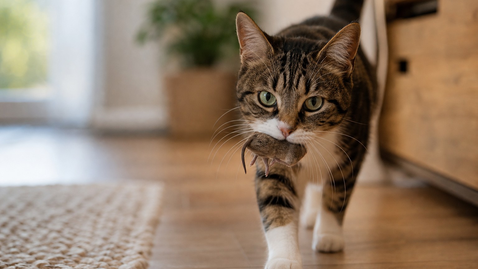 Qué significa que un gato te traiga regalos