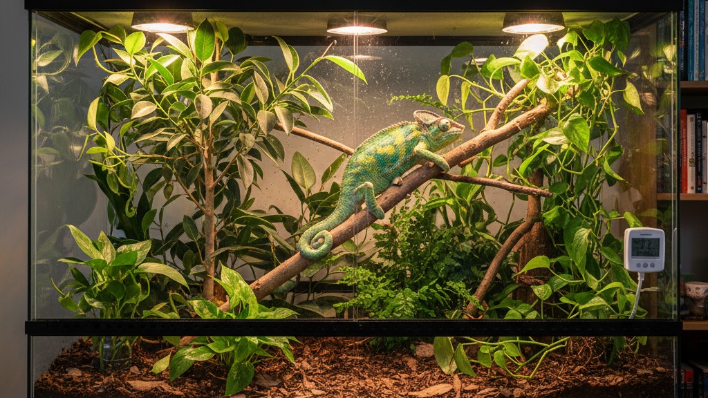 ¿Qué tipo de terrario necesita un camaleón? Guía para un hábitat saludable