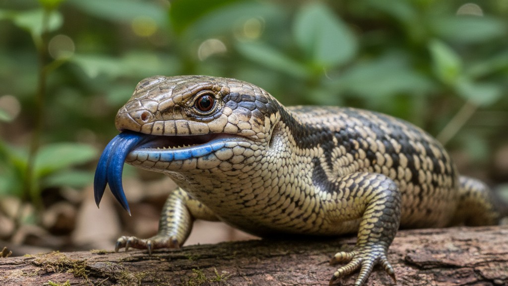 Escinco de lengua azul