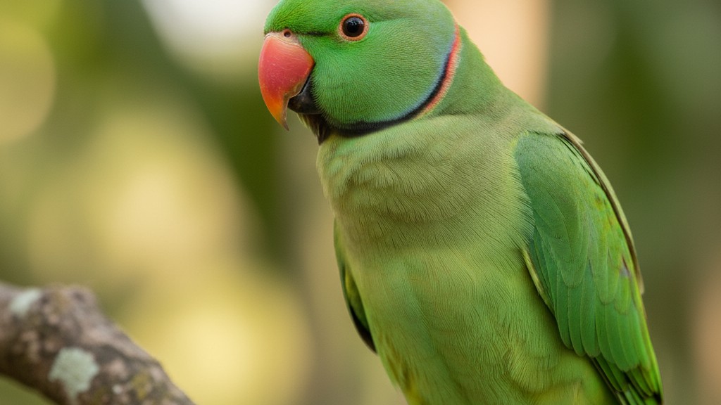 Periquito de Collar Rojo