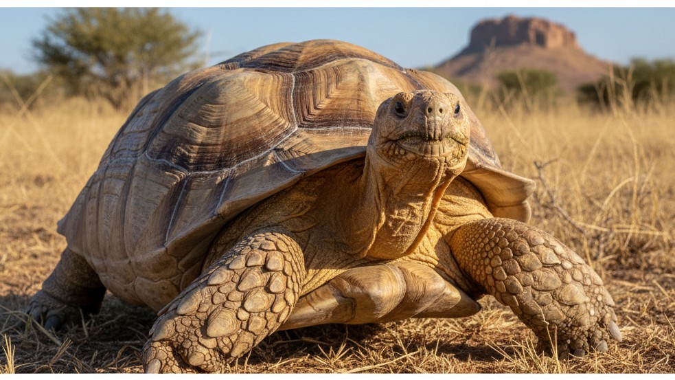 Tortuga de espolones africana