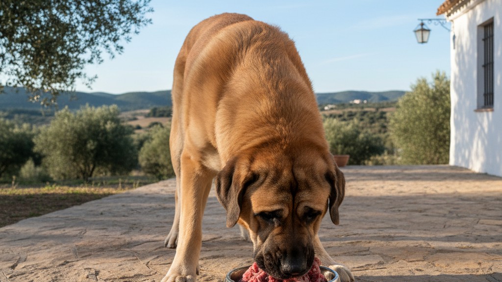 Alimentación recomendada para un Mastín Español saludable
