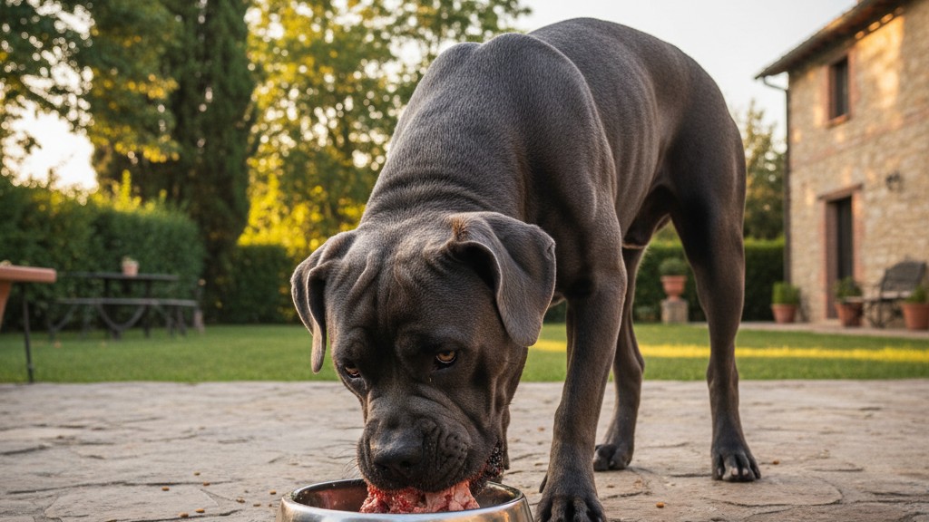 Alimentación equilibrada y rutinas para el Cane Corso