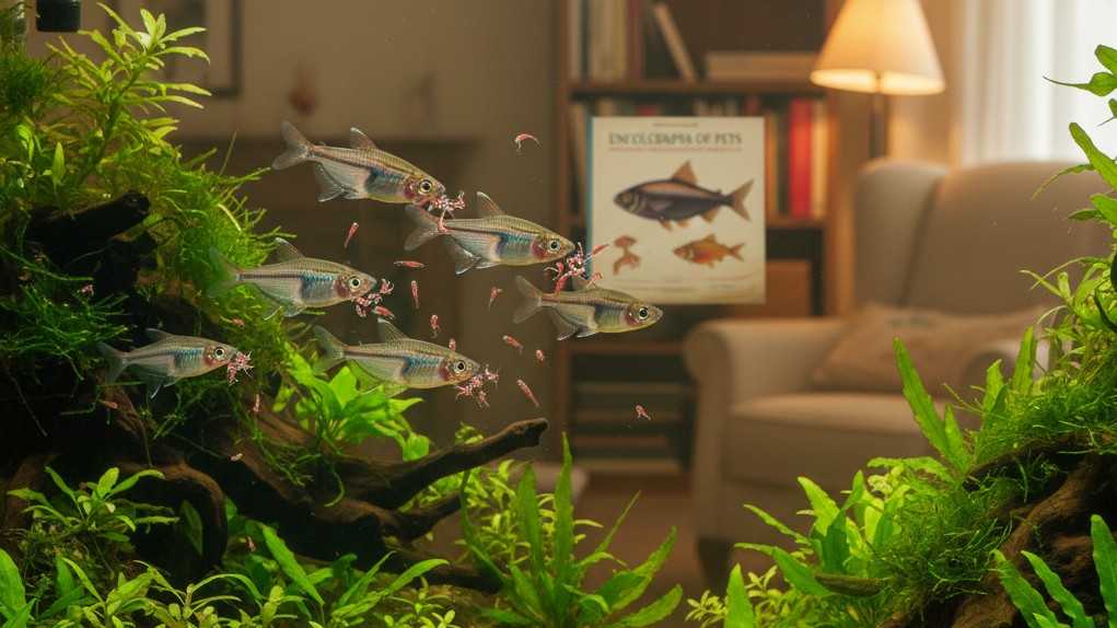 Alimentación adecuada para el pez cristal indio en acuarios