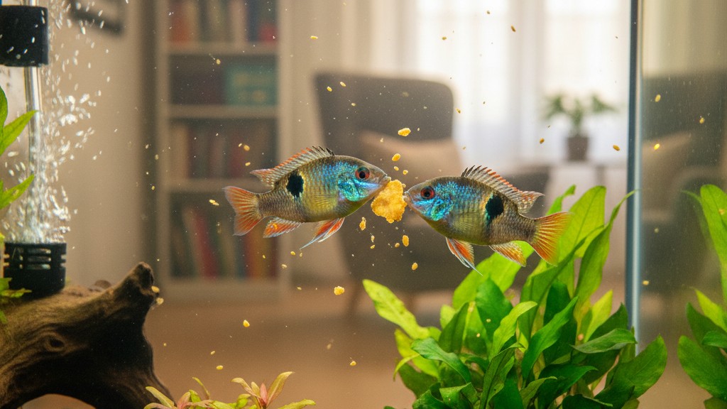 Alimentación equilibrada para Ramirezi saludable