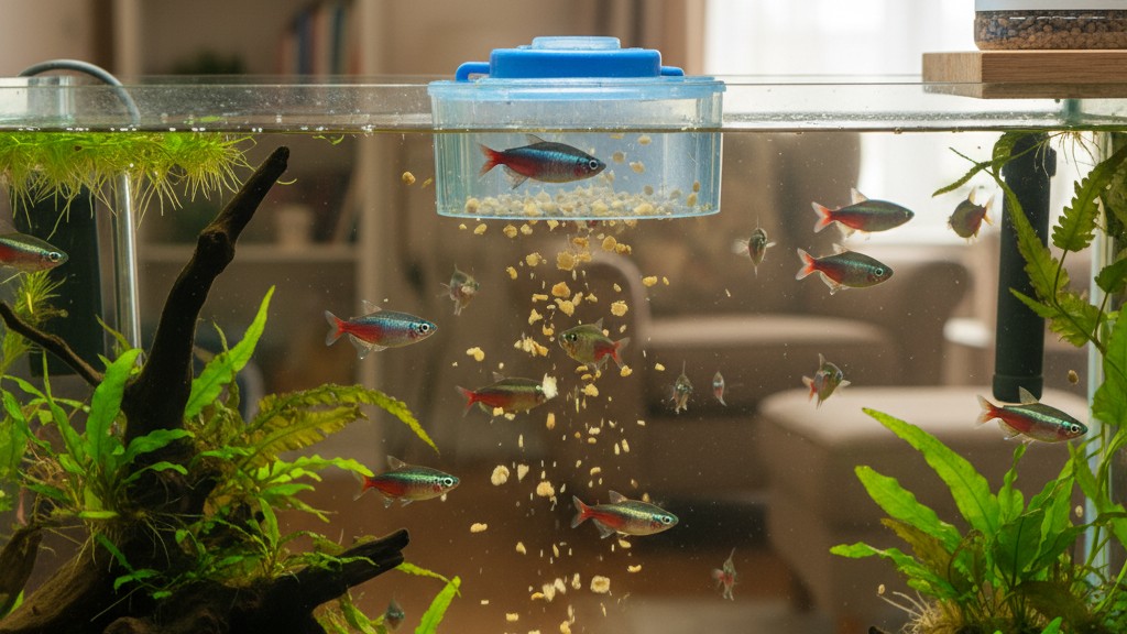 Alimentación ideal para el pez arcoíris enano