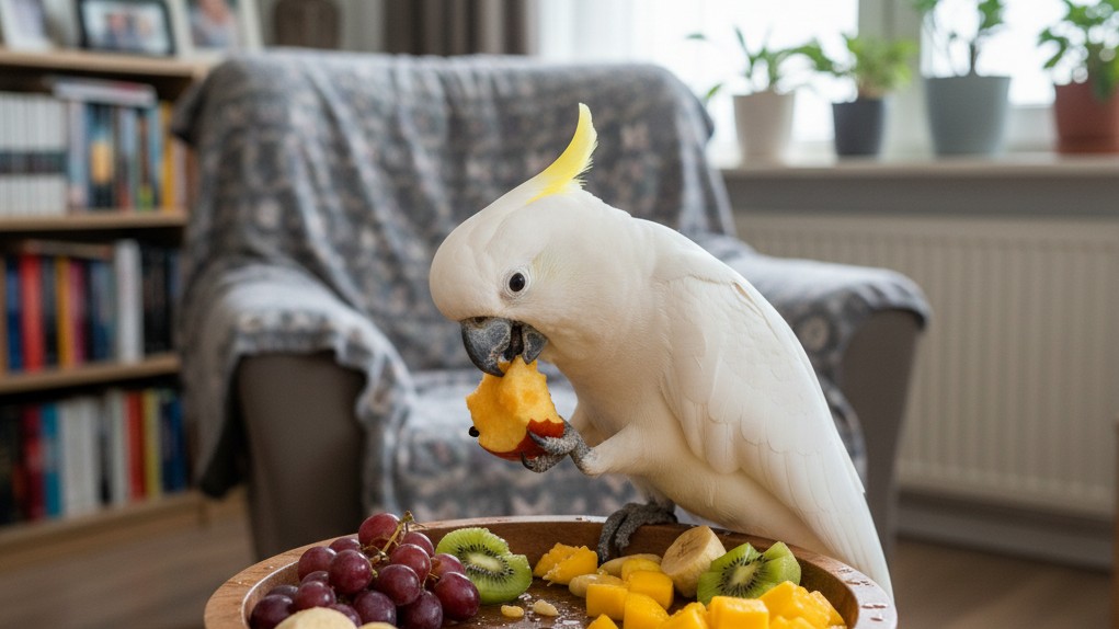 Alimentación adecuada para un loro Kakatoe saludable