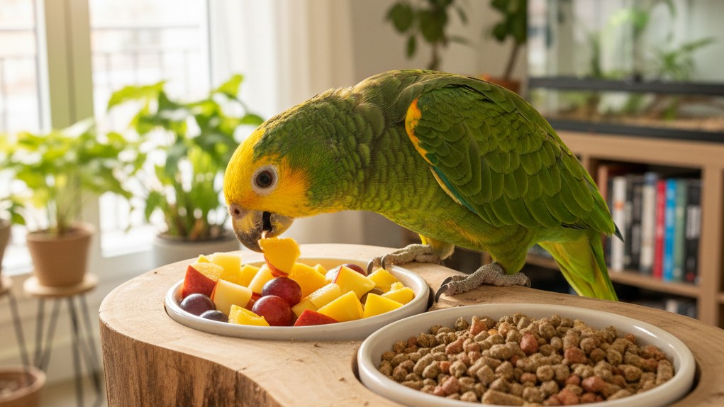 Alimentación equilibrada para un Loro Amazónico saludable