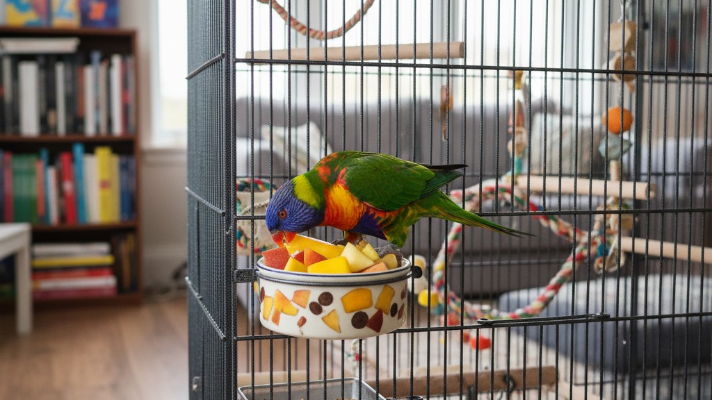 Alimentación adecuada para un Loro Arcoíris saludable