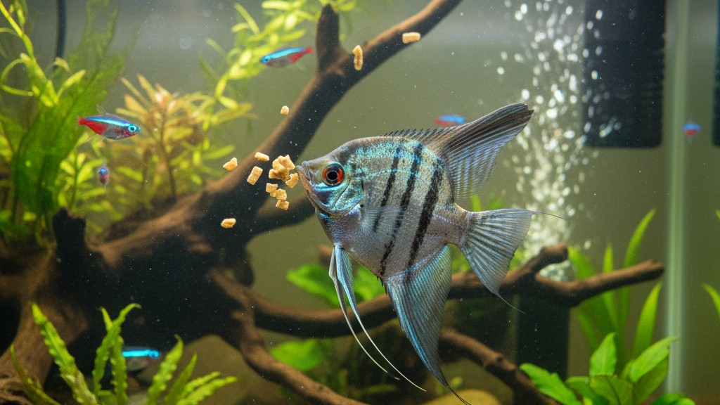 Alimentación adecuada para un Pez Ángel Alemán saludable