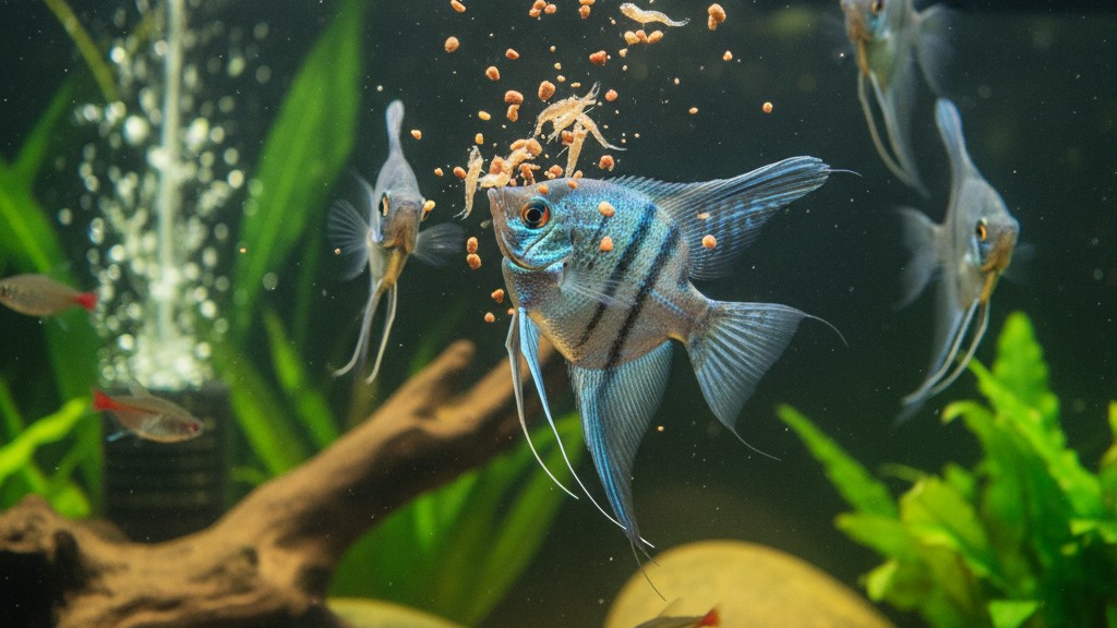 Alimentación equilibrada para un Pez Ángel Azul saludable