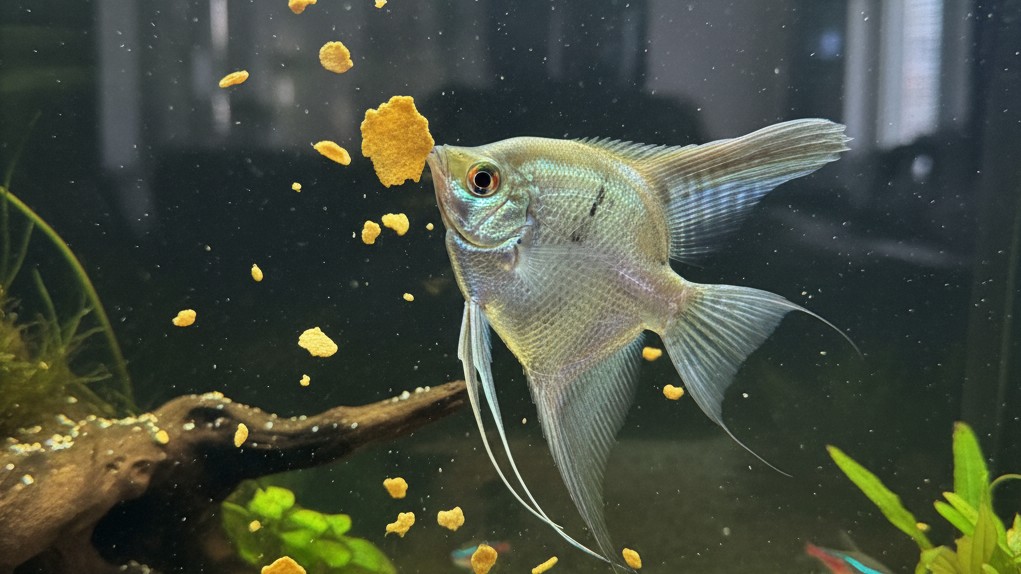 Nutrición adecuada para un Pez Ángel Plata saludable