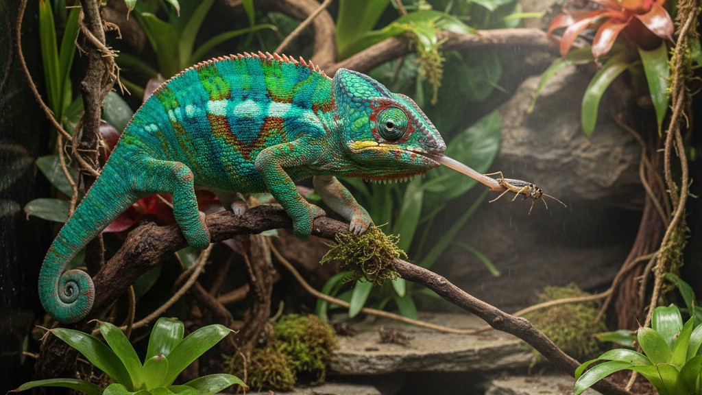Alimentación ideal para un Camaleón de Madagascar saludable