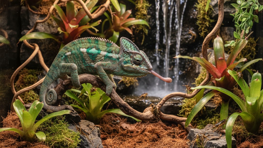 Alimentación ideal para el Camaleón de Fischer en cautiverio