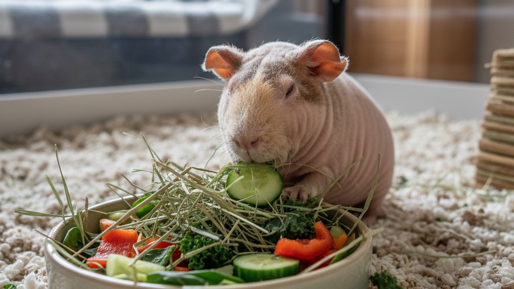 Alimentación equilibrada para la Cobaya Skinny