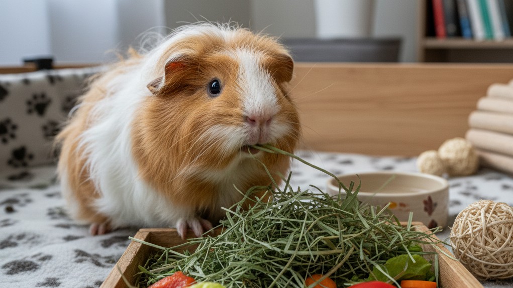 Alimentación adecuada para la cobaya Silky