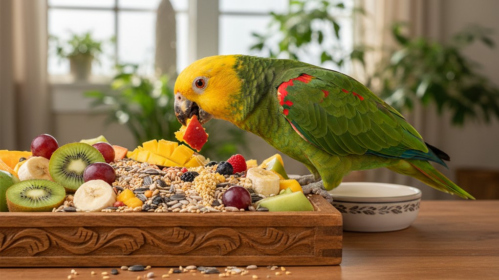 Alimentación ideal para la Cotorra de Cabeza Amarilla