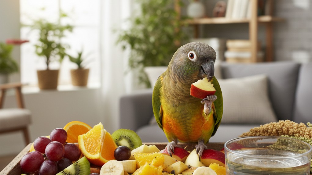 Alimentación equilibrada para un Loro Senegal saludable
