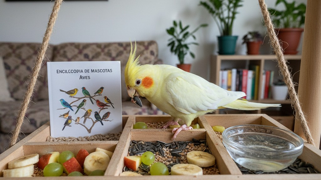 Alimentación equilibrada para la Ninfa Lutino