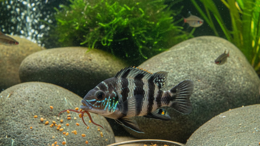 Alimentación ideal para el cíclido convicto en cautiverio