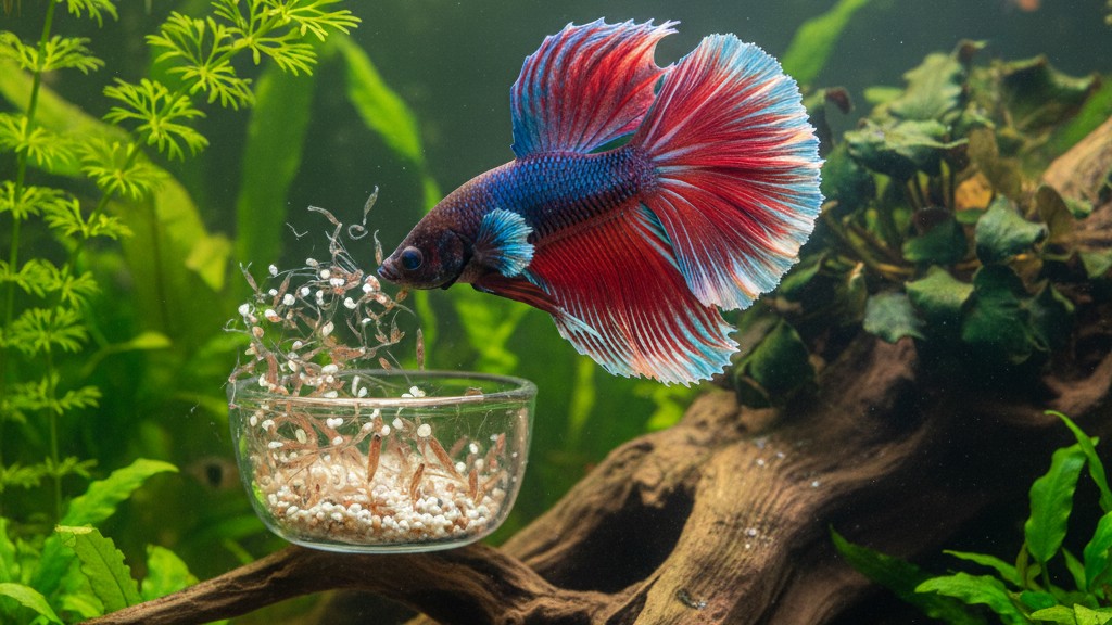 Alimentación óptima para tu Pez Betta Halfmoon