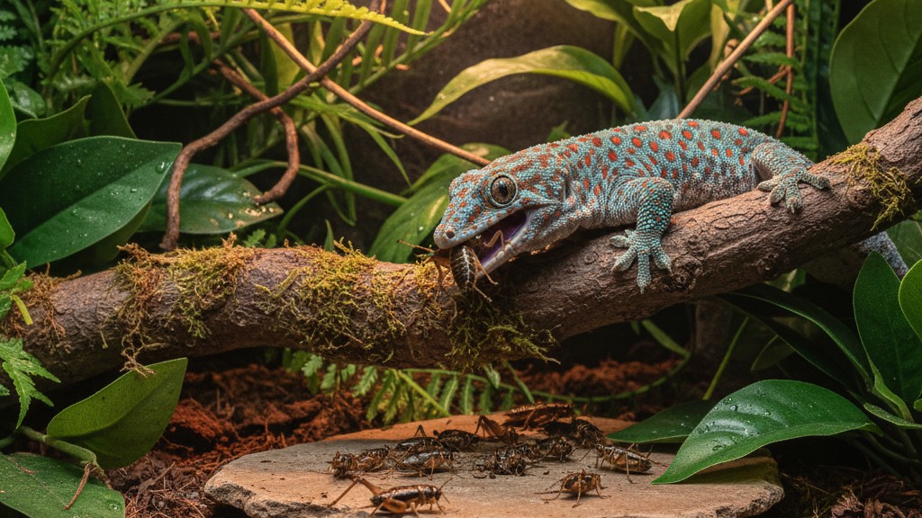 Alimentación ideal para un gecko tokay saludable