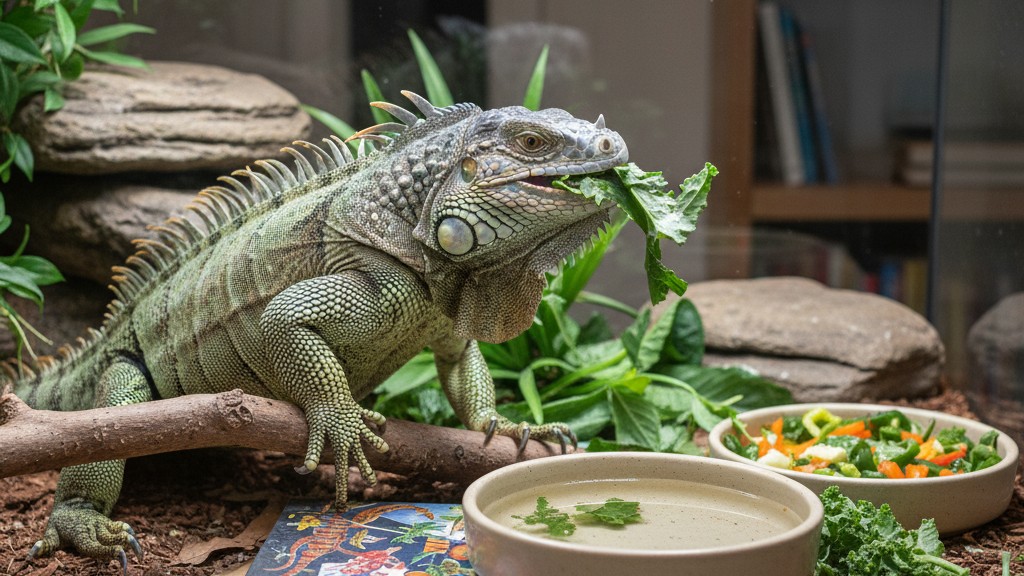 Alimentación ideal para iguana rinoceronte: qué y cómo darle de comer