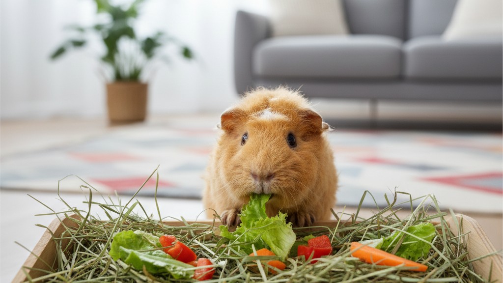 Alimentación equilibrada para cobayas Rex