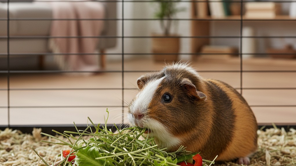 Alimentación adecuada para una cobaya Abisinio saludable